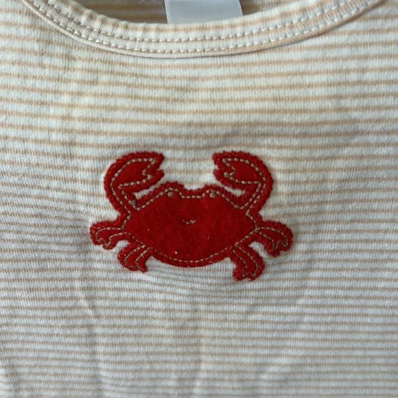 Janie And Jack Crab Shortie Romper - Picture 2 of 6